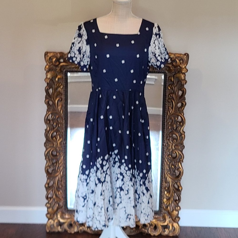 Hekka Navy/Blue Dress Ladies Size L